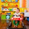 imageBright Starts Tiny Trek 2in1 Baby Activity Walker with Toy Station Adjustable Height and EasyFold Frame Jungle Vines Age 6 MonthsLittle Speedster