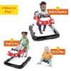 imageBright Starts Tiny Trek 2in1 Baby Activity Walker with Toy Station Adjustable Height and EasyFold Frame Jungle Vines Age 6 MonthsLittle Speedster