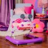 imageBright Starts Tiny Trek 2in1 Baby Activity Walker with Toy Station Adjustable Height and EasyFold Frame Jungle Vines Age 6 MonthsMinnie Mouse Go  Go Bows