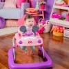imageBright Starts Tiny Trek 2in1 Baby Activity Walker with Toy Station Adjustable Height and EasyFold Frame Jungle Vines Age 6 MonthsMinnie Mouse Go  Go Bows