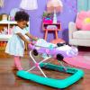 imageBright Starts Tiny Trek 2in1 Baby Activity Walker with Toy Station Adjustable Height and EasyFold Frame Jungle Vines Age 6 MonthsPurple Power