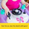 imageBright Starts Tiny Trek 2in1 Baby Activity Walker with Toy Station Adjustable Height and EasyFold Frame Jungle Vines Age 6 MonthsPurple Power