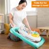 imageBright Starts Tiny Trek 2in1 Baby Activity Walker with Toy Station Adjustable Height and EasyFold Frame Jungle Vines Age 6 MonthsReady to Roll