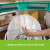 imageBright Starts Tiny Trek 2in1 Baby Activity Walker with Toy Station Adjustable Height and EasyFold Frame Jungle Vines Age 6 MonthsReady to Roll