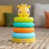 imageBright Starts Treat Tower Stacking Toy with Teether in Cupcake and Donut Shapes Develop Fine Motor Skills Unisex 6 MonthsGiraffe Tower