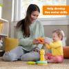 imageBright Starts Treat Tower Stacking Toy with Teether in Cupcake and Donut Shapes Develop Fine Motor Skills Unisex 6 MonthsGiraffe Tower