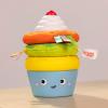 imageBright Starts Treat Tower Stacking Toy with Teether in Cupcake and Donut Shapes Develop Fine Motor Skills Unisex 6 MonthsTreat Tower
