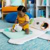 imageBright Starts Tummy Time Prop ampamp Play Baby Activity Mat with Support Pillow ampamp Taggies  Polar Bear 35 x 295 in Newborn and upPolar Bear