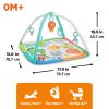 imageBright Starts Wild Wiggles Baby Activity Gym ampamp Play Mat with FoldingToy bar Newborn and up  Green 185 x 291 x 291Jungle Jubilee