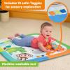 imageBright Starts Wild Wiggles Baby Activity Gym ampamp Play Mat with FoldingToy bar Newborn and up  Green 185 x 291 x 291Jungle Jubilee