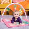 imageBright Starts Wild Wiggles Baby Activity Gym ampamp Play Mat with FoldingToy bar Newborn and up  Green 185 x 291 x 291Pink Palms