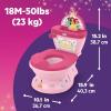 imageDisney Baby Finding Nemo My Size Potty Training Toilet by Bright Starts Toddler Potty Chair with Flushing ampamp Cheering Sounds Removable Seat with Splash Guard ampamp Handles Ages 18 Months Up to 50 lbsPrincess