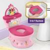 imageDisney Baby Finding Nemo My Size Potty Training Toilet by Bright Starts Toddler Potty Chair with Flushing ampamp Cheering Sounds Removable Seat with Splash Guard ampamp Handles Ages 18 Months Up to 50 lbsPrincess