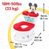 imageDisney Baby Finding Nemo My Size Potty Training Toilet by Bright Starts Toddler Potty Chair with Flushing ampamp Cheering Sounds Removable Seat with Splash Guard ampamp Handles Ages 18 Months Up to 50 lbsMickey