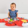 imageStarts Sesame Street Tummy Time Elmo Prop Mat with 3 Detachable Newborn Toys and Multiple Textures and Flaps for Baby Gyms and Playmats