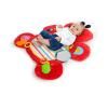 imageStarts Sesame Street Tummy Time Elmo Prop Mat with 3 Detachable Newborn Toys and Multiple Textures and Flaps for Baby Gyms and Playmats