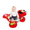 imageStarts Sesame Street Tummy Time Elmo Prop Mat with 3 Detachable Newborn Toys and Multiple Textures and Flaps for Baby Gyms and Playmats