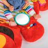 imageStarts Sesame Street Tummy Time Elmo Prop Mat with 3 Detachable Newborn Toys and Multiple Textures and Flaps for Baby Gyms and Playmats