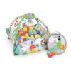 imageBright Starts 5in1 Your Way Ball Play  Jumbo Play Mat Converts to Ball Pit Baby Gym Newborn to Toddler  Totally Tropical GreenTotally Tropical