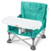 imageBright Starts Disney Minnie Mouse Pop N Sit Portable Booster IndoorOutdoor Use Floor Seat with Feeding Tray 6 Mos  3 YrsTeal