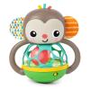imageBright Starts Grab ampamp Giggle Monkey LightUp Musical Rattle Toy with EasyGrasp Oball Ages 6 Months Unisex