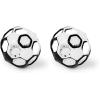 imageBright Starts Oball Easy Grasp Classic Ball Infant Toy in PinkPurple Age Newborn and up 4 InchesBlack  White Soccer Ball