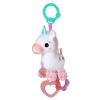imageBright Starts Unicorn Sparkle ampamp Shine Plush TakeAlong Stroller or Carrier Toy Ages 0 Month PinkUnicorn