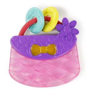 imageBright Starts Carry ampamp Teethe Purse Chillable Teether Toy Ages 3 months  Pretty in Pink
