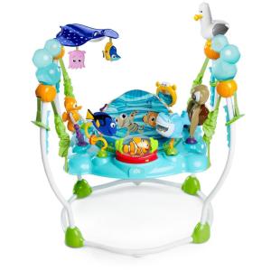 imageBright Starts Disney The Little Mermaid Sea of Activities Baby Activity Jumper with Interactive Toys Lights ampamp Music with Disney Princess Ariel 612 Months BlueFinding Nemo