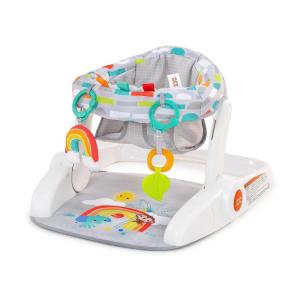 imageBright Starts LearntoSit Baby Floor Seat 2Positions Grow with Infant Portable Baby Chair Includes Sensory Toys Unisex 412 Months Playful ParadiseMulticolored
