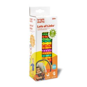 imageBright Starts Lots of Links Rings Toys for Stroller or Carrier Seat BPAFree Ages 0 Months Plus Multicolor 24 Count24 Count Pack of 1