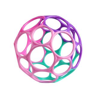 imageBright Starts Oball Easy Grasp Classic Ball Infant Toy in PinkPurple Age Newborn and up 4 InchesPinkPurple