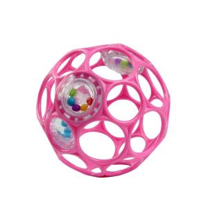 imageBright Starts Oball Grippin Goals Rattle Soccer Ball  Black ampamp White EasyGrasp Toy for Newborn and UpPink