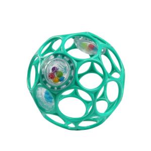 imageBright Starts Oball Grippin Goals Rattle Soccer Ball  Black ampamp White EasyGrasp Toy for Newborn and UpTeal