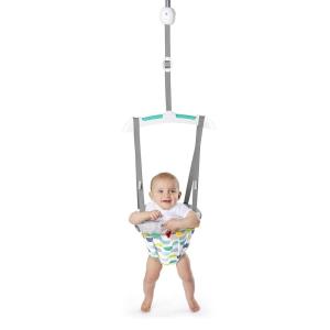 imageBright Starts Playful Parade Door Jumper for Baby with Adjustable Strap 6 Months and Up Max Weight 26 lbsPlayful Parade