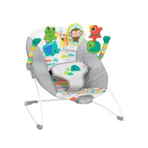 imageBright Starts Playful Paradise Comfy Baby Bouncer Seat with Soothing Vibration and Toys Unisex 06 Months