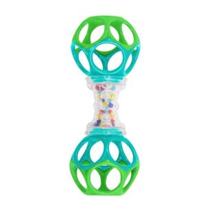 imageBright Starts Rattle and Teethe Chillable Baby Teether Pretty in Pink Ages 3 Months Oball Shaker Rattle