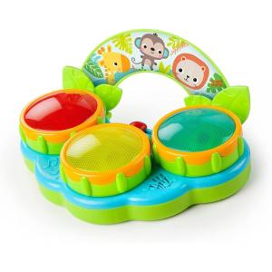 imageBright Starts Safari Beats Musical Drum Toy with Lights Ages 3 Months  Multi