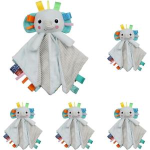 imageBright Starts Sesame Street Snuggles with Elmo Babys First Soothing Blanket Ages 012 Months1 Count Pack of 5