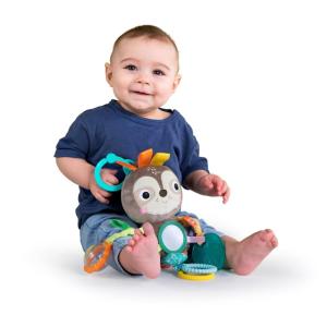 imageBright Starts Sloth Plush Playful Pals TakeAlong BPAFree Stroller Baby Toy Age Newborn