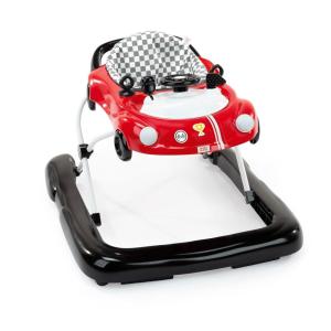 imageBright Starts Tiny Trek 2in1 Baby Activity Walker with Toy Station Adjustable Height and EasyFold Frame Jungle Vines Age 6 MonthsLittle Speedster