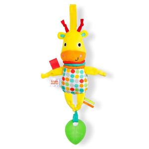 imageBright Starts Unicorn Sparkle ampamp Shine Plush TakeAlong Stroller or Carrier Toy Ages 0 Month PinkGiraffe