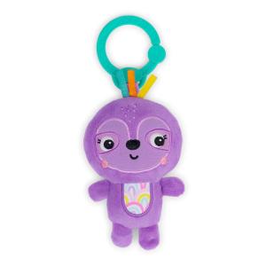 imageBright Starts Unicorn Sparkle ampamp Shine Plush TakeAlong Stroller or Carrier Toy Ages 0 Month PinkPurple Sloth