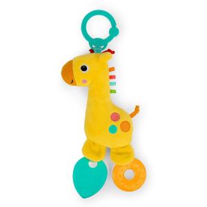 imageBright Starts Unicorn Sparkle ampamp Shine Plush TakeAlong Stroller or Carrier Toy Ages 0 Month PinkRattle Giraffe