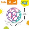 imageBright Starts Oball Easy Grasp Red Apple Teether Toy Hold My Own Collection BPA Free Unisex Newborn and UpPink  Purple