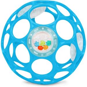 imageBright Starts Oball Easy Grasp Red Apple Teether Toy Hold My Own Collection BPA Free Unisex Newborn and UpBlue