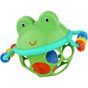 imageBright Starts Oball Easy Grasp Red Apple Teether Toy Hold My Own Collection BPA Free Unisex Newborn and UpGreen Frog