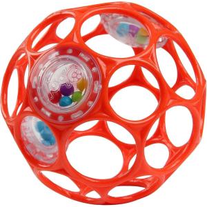 imageBright Starts Oball Easy Grasp Red Apple Teether Toy Hold My Own Collection BPA Free Unisex Newborn and UpRed