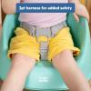 imageBright Starts Disney Stitch My Spot EasyClean Baby Booster Feeding Chair 3Point Harness Washable Removable Straps BlueBlue