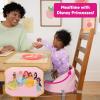 imageBright Starts Disney Stitch My Spot EasyClean Baby Booster Feeding Chair 3Point Harness Washable Removable Straps BluePrincess